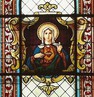 Marie vitrail eglise la Briquette